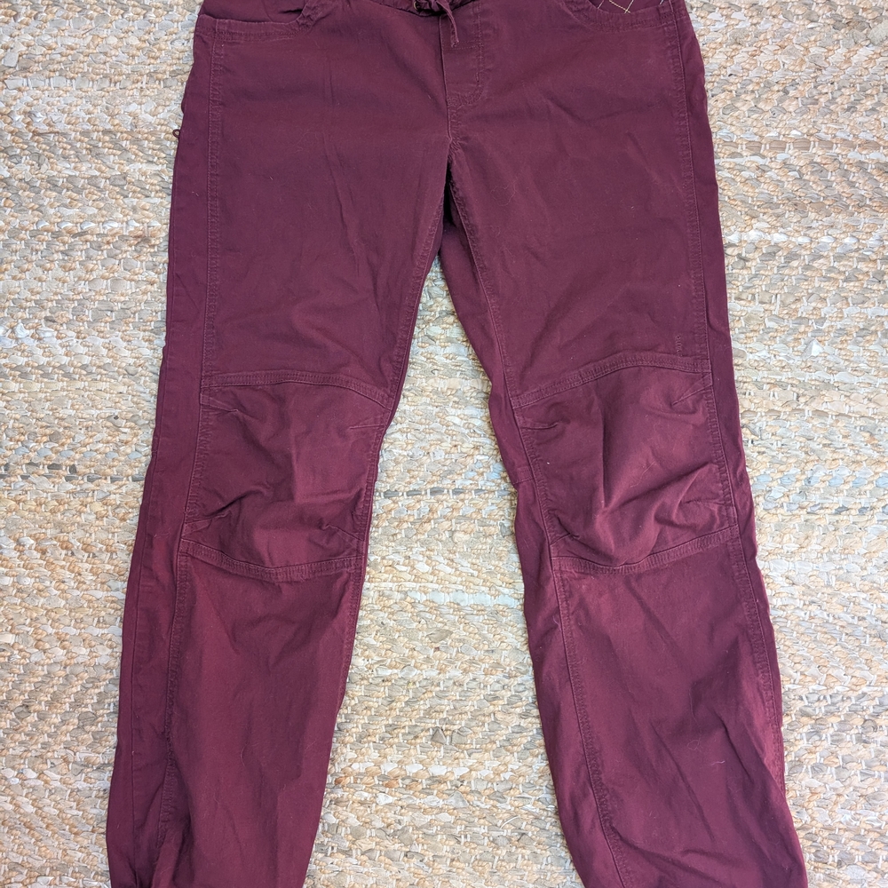 Prana Women's Dark Red Cargo Pants